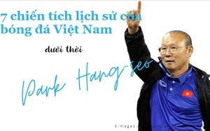 7 chiến tích lịch sử của bóng đá Việt Nam dưới thời HLV Park Hang-seo