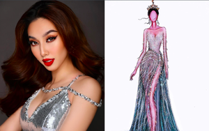 Thùy Tiên hé lộ bản vẽ trang phục bán kết Miss Grand International 2021