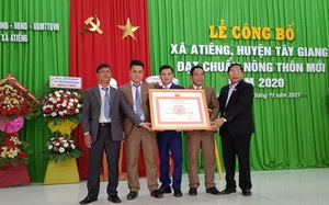 Quảng Nam: Xã biên giới A Tiêng – Tây Giang về đích nông thôn mới