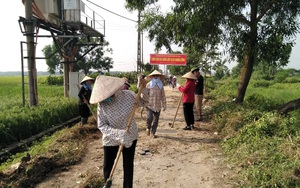 Bắc Ninh: Nông dân ra quân vệ sinh môi trường thêm xanh, sạch, đẹp
