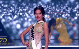 MC gặp sự cố đáng tiếc, thí sinh bị ngã trên sân khấu bán kết Miss Universe 2021