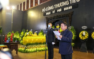 Clip: Toàn cảnh tang lễ nhạc sĩ Phú Quang