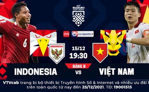 Xem trực tiếp ĐT Việt Nam vs ĐT Indonesia trên kênh nào?
