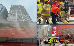 Hàng trăm người mắc kẹt trong vụ cháy trung tâm mua sắm Hong Kong