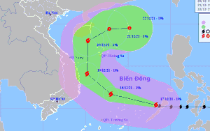 MỚI NHẤT: Bão số 9 (Siêu bão RAI) cường độ cực mạnh, diễn biến khó lường, cách đảo Song Tử Tây khoảng 450km