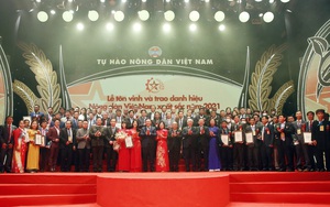 Lễ tôn vinh và trao danh hiệu cho 63 “Nông dân Việt Nam xuất sắc 2021”