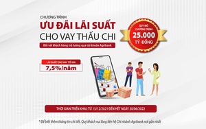 Agribank dành 25.000 tỷ đồng với lãi suất ưu đãi cho vay thấu chi đối với khách hàng trả lương qua tài khoản