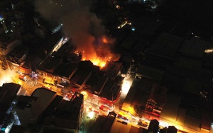 Công an vào cuộc điều tra nguyên nhân vụ cháy hơn 2.000m2 ở chợ vải Ninh Hiệp