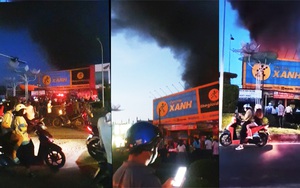 Cần Thơ: Cháy lớn tại cửa hàng Điện Máy Xanh ở huyện Cờ Đỏ 