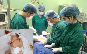 Phẫu thuật u bạch huyết khổng lồ cho trẻ sơ sinh 10 ngày tuổi