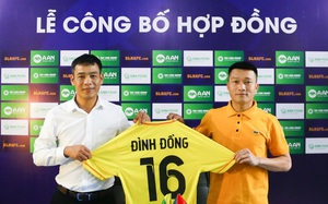 SLNA gia hạn hợp đồng với cựu tuyển thủ Quốc gia Trần Đình Đồng