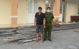 Hà Nam: Một thanh niên có tiền án tội trộm cắp, vẫn liều "cuỗm" sắt xây dựng