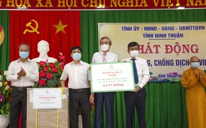 Ninh Thuận: Trung Nam Group tặng 5,2 tỷ đồng mua vaccine, hỗ trợ phòng chống dịch Covid-19 