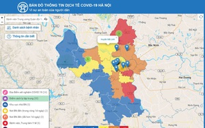 Hà Nội ra mắt Bản đồ thông tin dịch tễ Covid-19 
