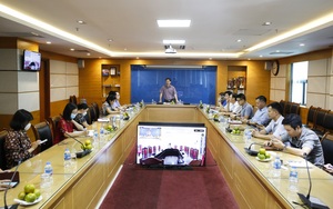 Ảnh: Phó Chủ tịch TƯ Hội NDVN Phạm Tiến Nam làm việc với Báo Nông thôn Ngày nay/Dân Việt
