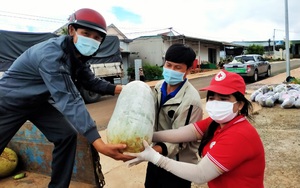 Đắk Nông: Người quả bí, người túi măng, nông dân gom hàng trăm tấn nông sản gửi vào tâm dịch