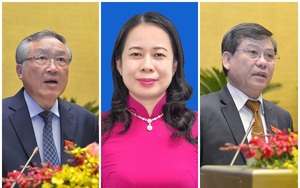Bà Võ Thị Ánh Xuân, ông Nguyễn Hòa Bình và ông Lê Minh Trí tái cử chức vụ