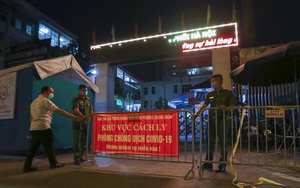 Phong tỏa, dựng lều bạt dã chiến trong đêm tại Bệnh viện Phổi Hà Nội