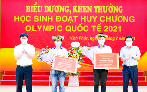 Một tỉnh thưởng "khủng" - hơn 1 tỷ đồng cho 5 thầy, trò có giải tại Olympic quốc tế