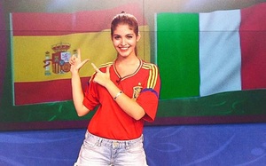 Người mẫu Andrea Aybar tin Tây Ban Nha sẽ hạ gục Italia tại bán kết Euro 2020 