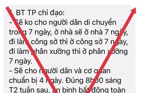 TP.HCM: Thông tin &quot;không cho người dân di chuyển trong 7 ngày&quot; là giả mạo