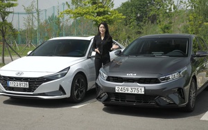 Nữ Youtuber xinh đẹp trải nghiệm Hyundai Elantra 2022 và Kia Cerato 2022, so sánh chi tiết