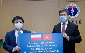 Chính phủ Ba Lan tặng Việt Nam 500.000 liều vắc xin Covid-19