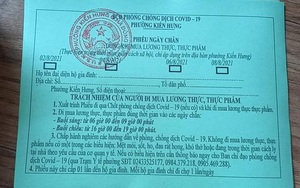 Áp dụng Chỉ thị 16: Phiếu đi chợ không ghi thông tin hộ và địa chỉ được không?