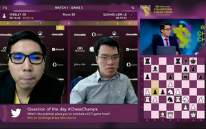Lê Quang Liêm thất vọng sau trận chung kết lượt đi Chessable Masters