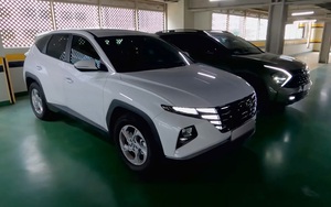 Kia Sportage 2022 và Hyundai Tucson 2022 đọ dáng ngoài đời thực