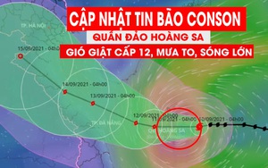 Video: Bão Conson gây gió mạnh, mưa to, sóng lớn tại quần đảo Hoàng Sa