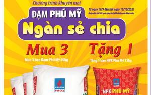 Hơn 3.000 tấn phân bón Đạm Phú Mỹ, trị giá hơn 30 tỷ đồng, tặng bà con nông dân 