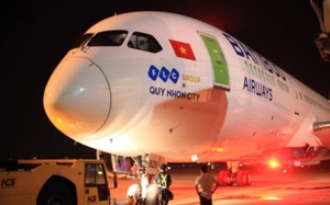 Thông điệp đặc biệt “Quy Nhơn city” trên chuyến bay thẳng đầu tiên của Bamboo Airways đến Hoa Kỳ