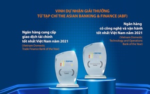 Sacombank nhận 2 giải thưởng từ The Asian Banking and Finance