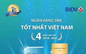 BIDV nhận cú đúp giải thưởng “Ngân hàng SME tốt nhất Việt Nam”