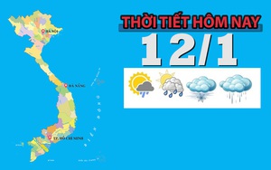 Thời tiết hôm nay 12/1: Hà Nội, không mưa, trưa chiều trời nắng, trời rét