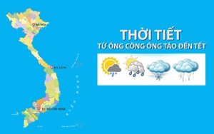 Thời tiết từ Ông Công Ông Táo đến Tết: Dự báo thời tiết từng ngày