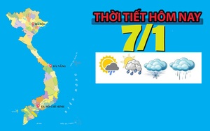 Thời tiết hôm nay 7/1: Hà Nội trời chuyển rét hại về đêm