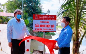 Agribank Chi nhánh Cần Thơ II tài trợ xây dựng cầu Kênh thủy lợi tại Cần Thơ