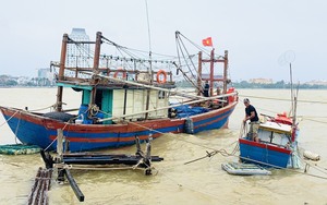 Dù bão số 6 suy yếu, ngư dân Quảng Bình vẫn không chủ quan