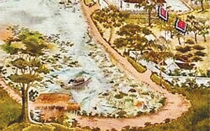 Nguyệt Hồ thắng cảnh, bức tranh cổ về Phố Hiến ở Hưng Yên từng lưu lạc tận thủ đô Paris của nước Pháp