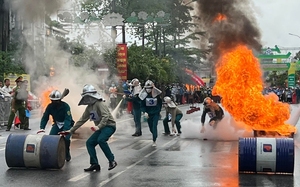 Huyện Thanh Trì tổ chức hội thao chào mừng Ngày toàn dân phòng cháy và chữa cháy