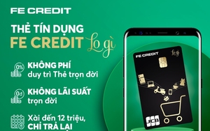 FE CREDIT lần đầu tiên ra mắt thẻ tín dụng không lãi suất