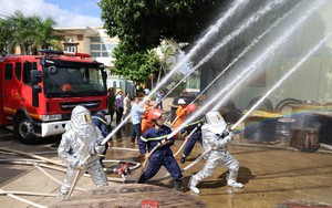 PC Đắk Lắk: Diễn tập phương án chữa cháy, cứu nạn cứu hộ