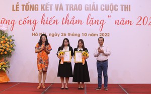 Phóng viên Báo Dân Việt nhận giải Ba cuộc thi "Những cống hiến thầm lặng" năm 2022