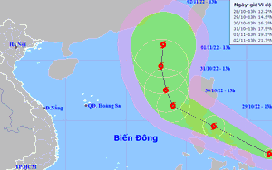 NÓNG: Bão NALGAE hướng thẳng vào biển Đông, trở thành cơn bão số 7 năm 2022, diễn biến rất phức tạp