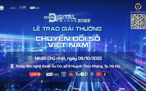 Ngày 9/10, trao Giải thưởng Chuyển đổi số Việt Nam – Vietnam Digital Awards năm 2022