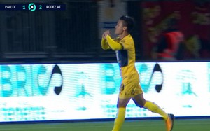 Quang Hải ghi bàn cho Pau FC, Đặng Văn Lâm có hành động đặc biệt