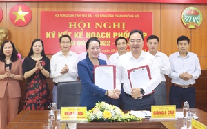 Hội Nông dân TP Hà Nội và Yên Bái ký kết kế hoạch phối hợp giai đoạn 2022 - 2023