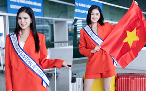 Á hậu Nguyễn Nga mang hơn 150kg hành lý dự thi Hoa hậu Du lịch Quốc tế 2022